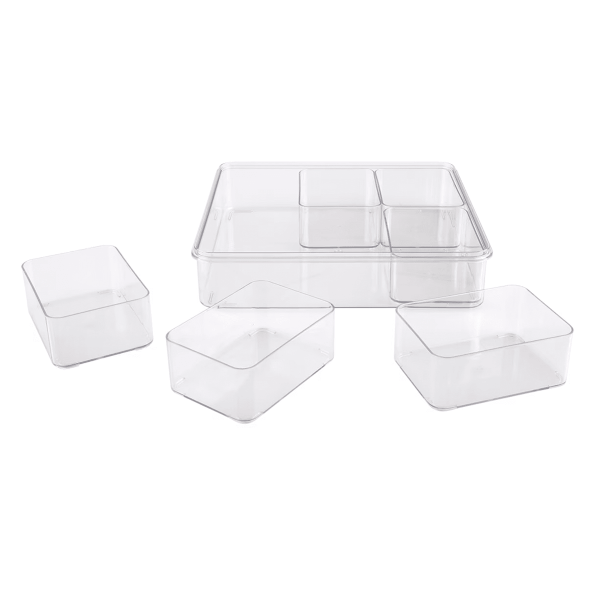 Alfresco Lane Square 6 Compartment Grazing Box w/ Carry Handles Donaldson Enterprises