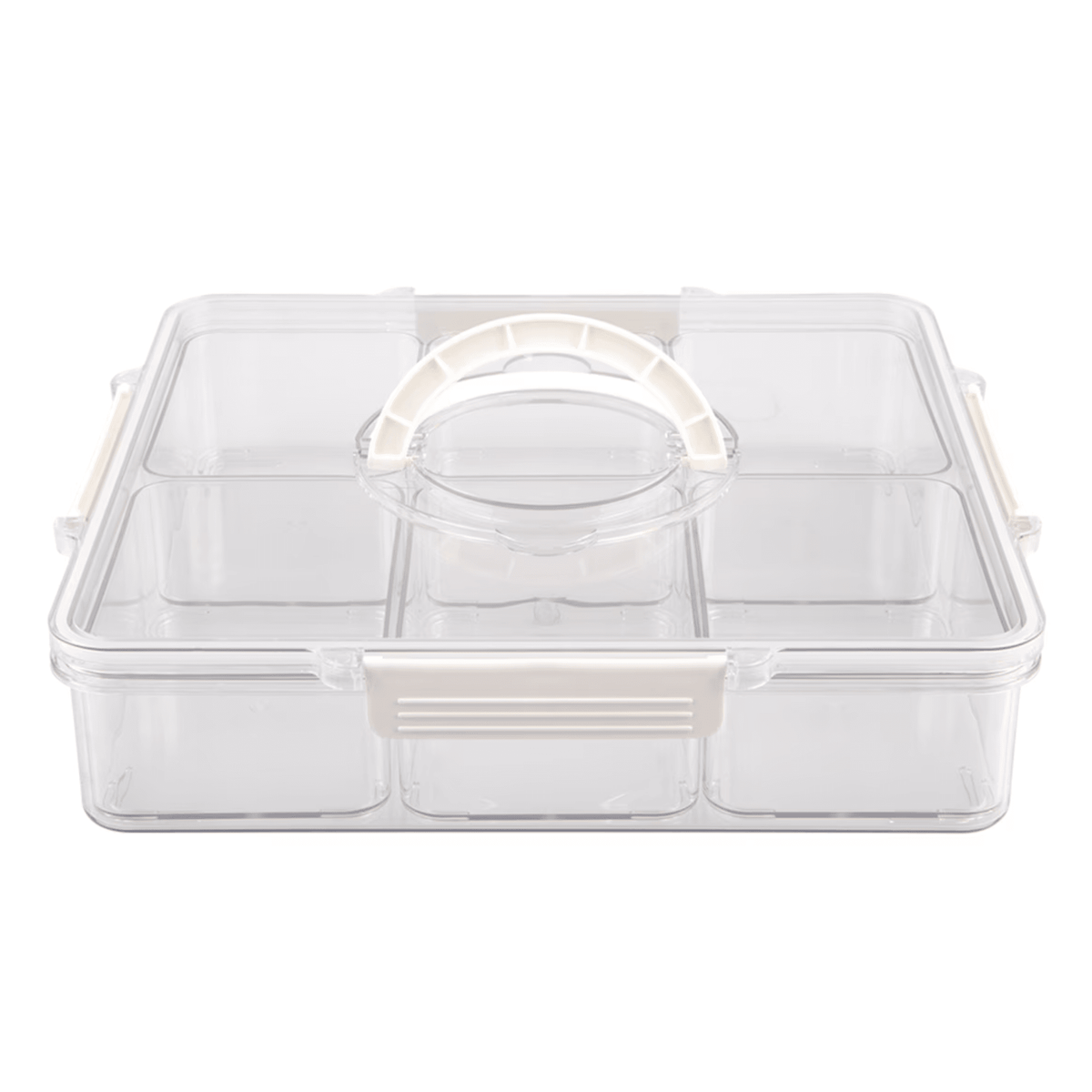 Alfresco Lane Square 6 Compartment Grazing Box w/ Carry Handles Donaldson Enterprises