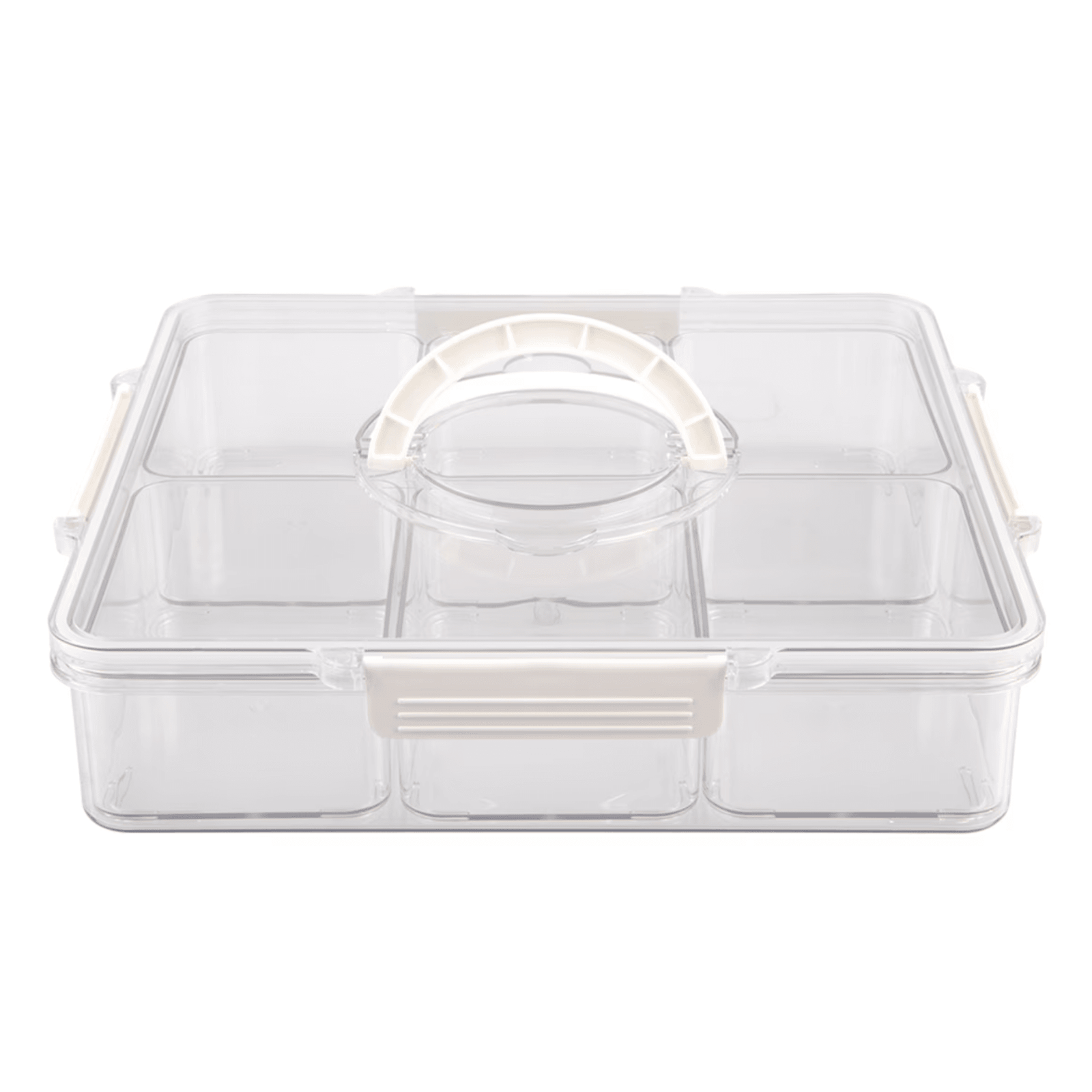 Alfresco Lane Square 6 Compartment Grazing Box w/ Carry Handles Donaldson Enterprises