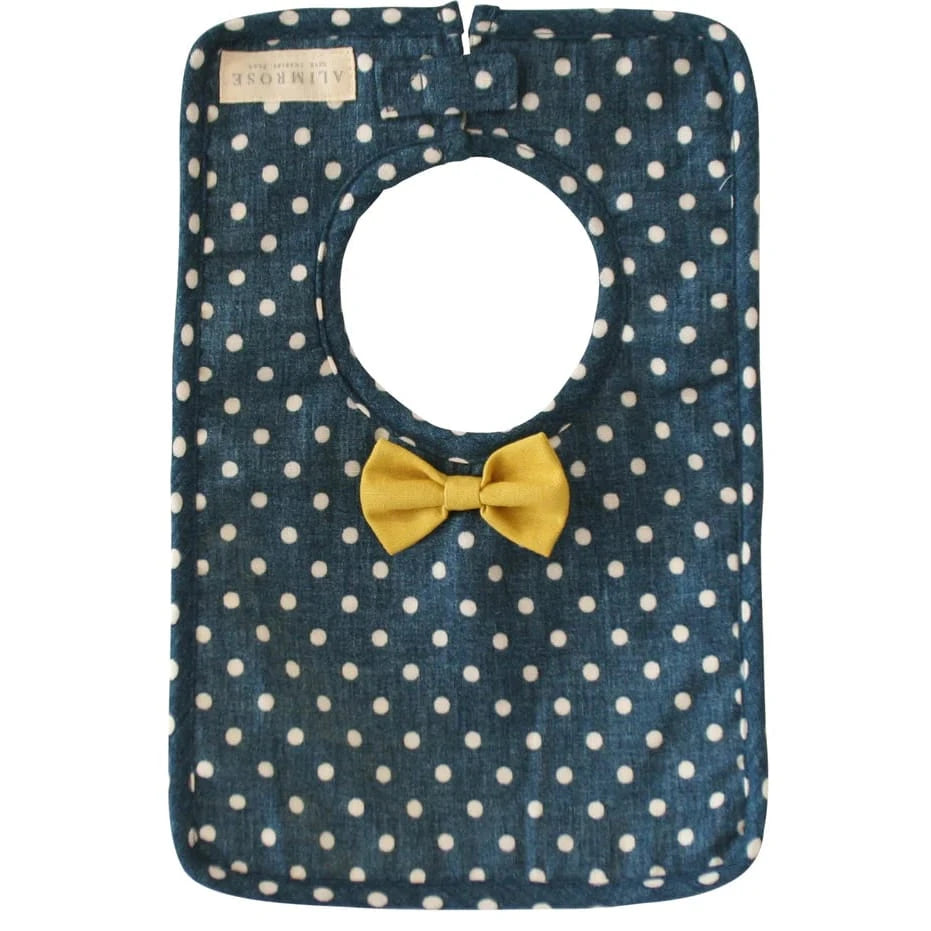 Alimrose Bow Tie Bib Ocean Blue Alimrose