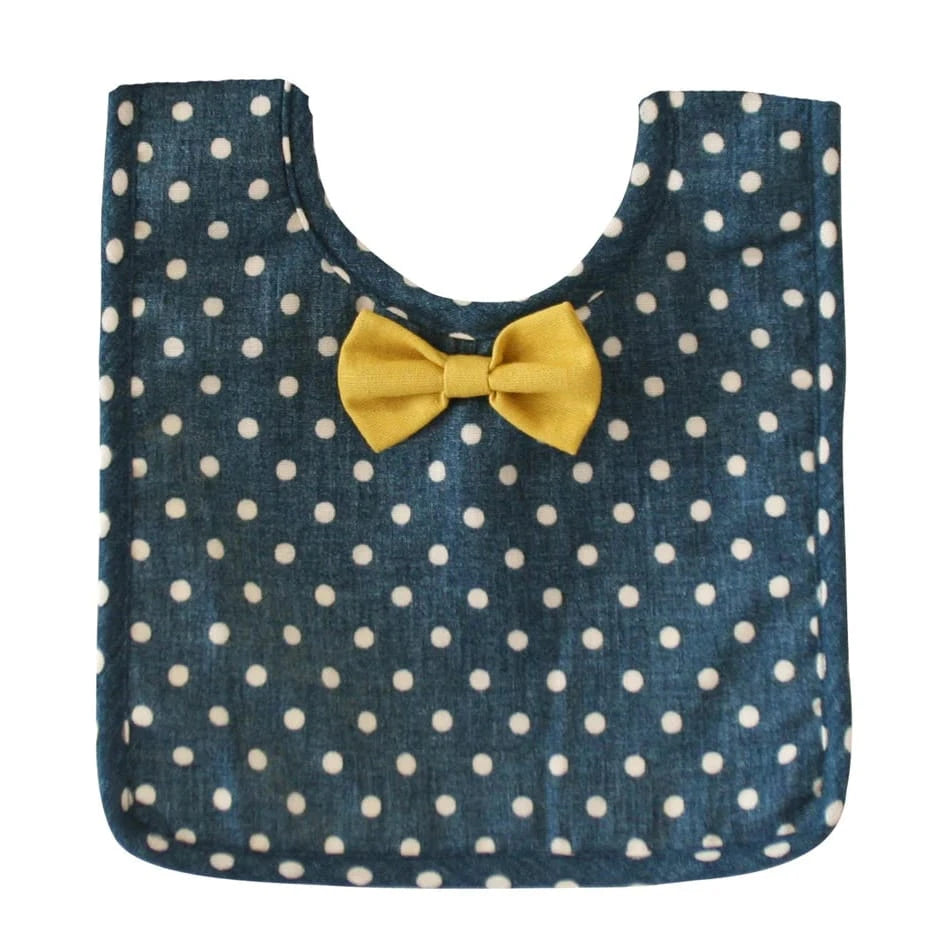 Alimrose Bow Tie Bib Ocean Blue Alimrose
