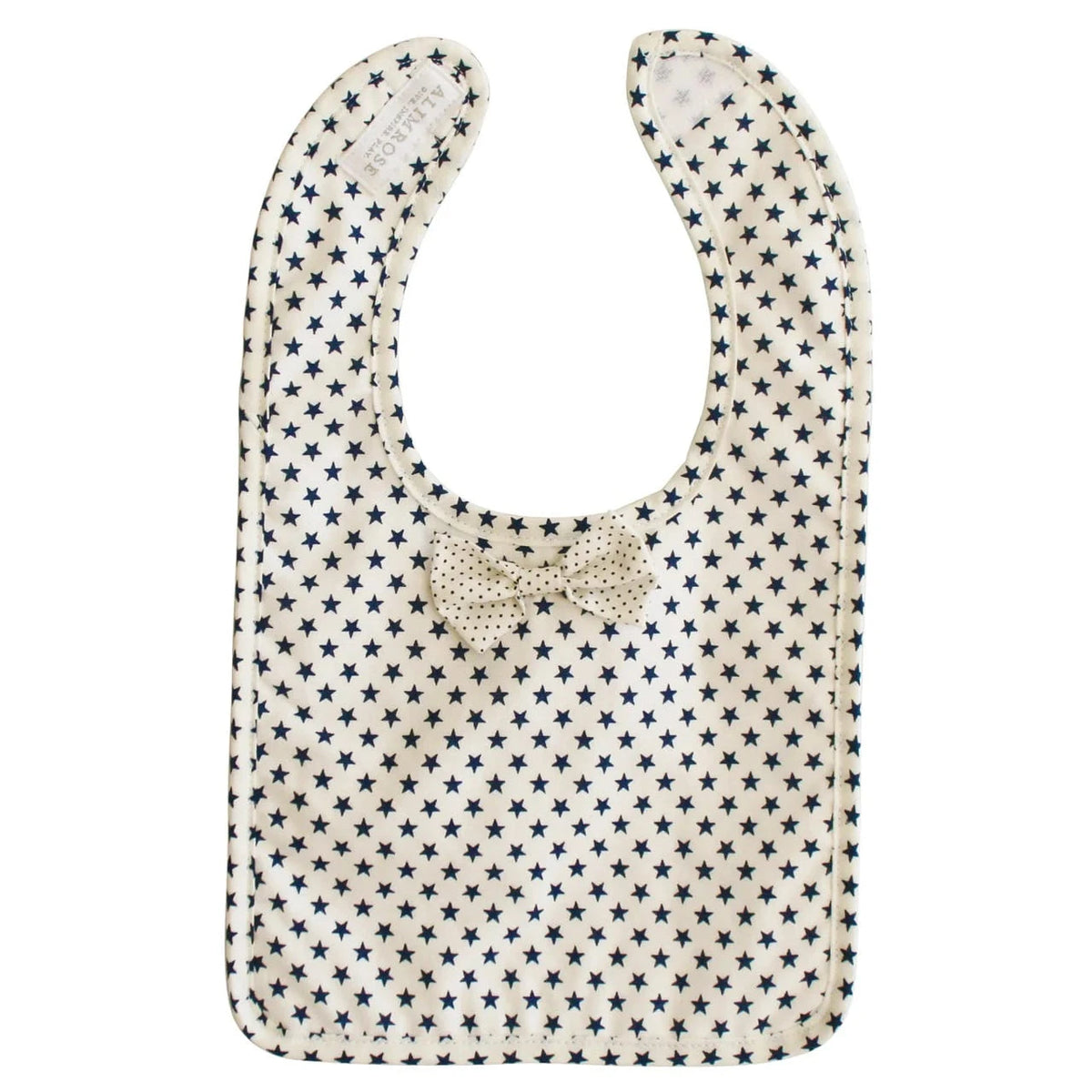 Alimrose Bow Tie Bib White Navy Star Alimrose