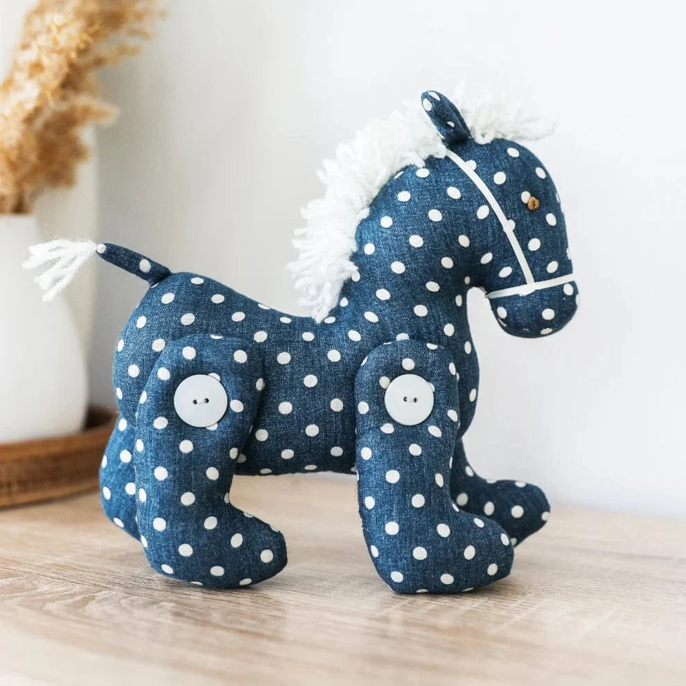 Alimrose Jointed Pony 22cm Ocean Blue Alimrose