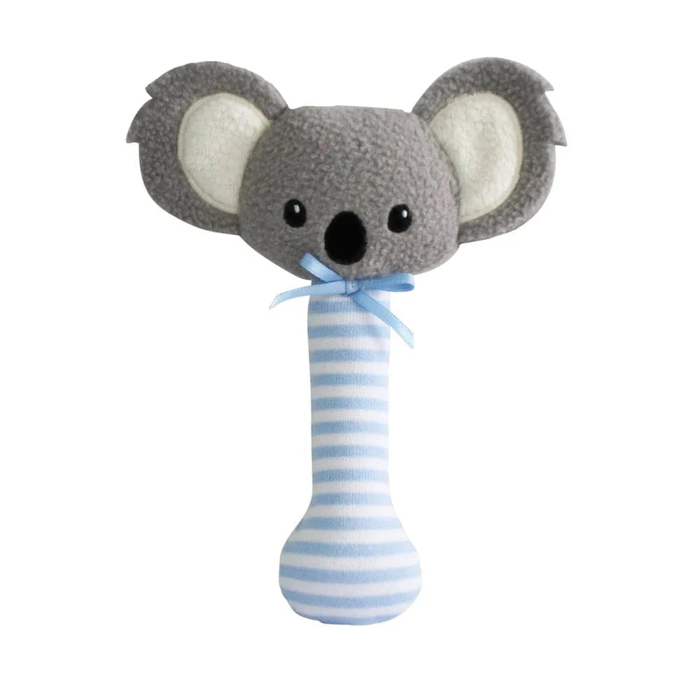Alimrose Koala Stick Rattle Blue Stripe Alimrose
