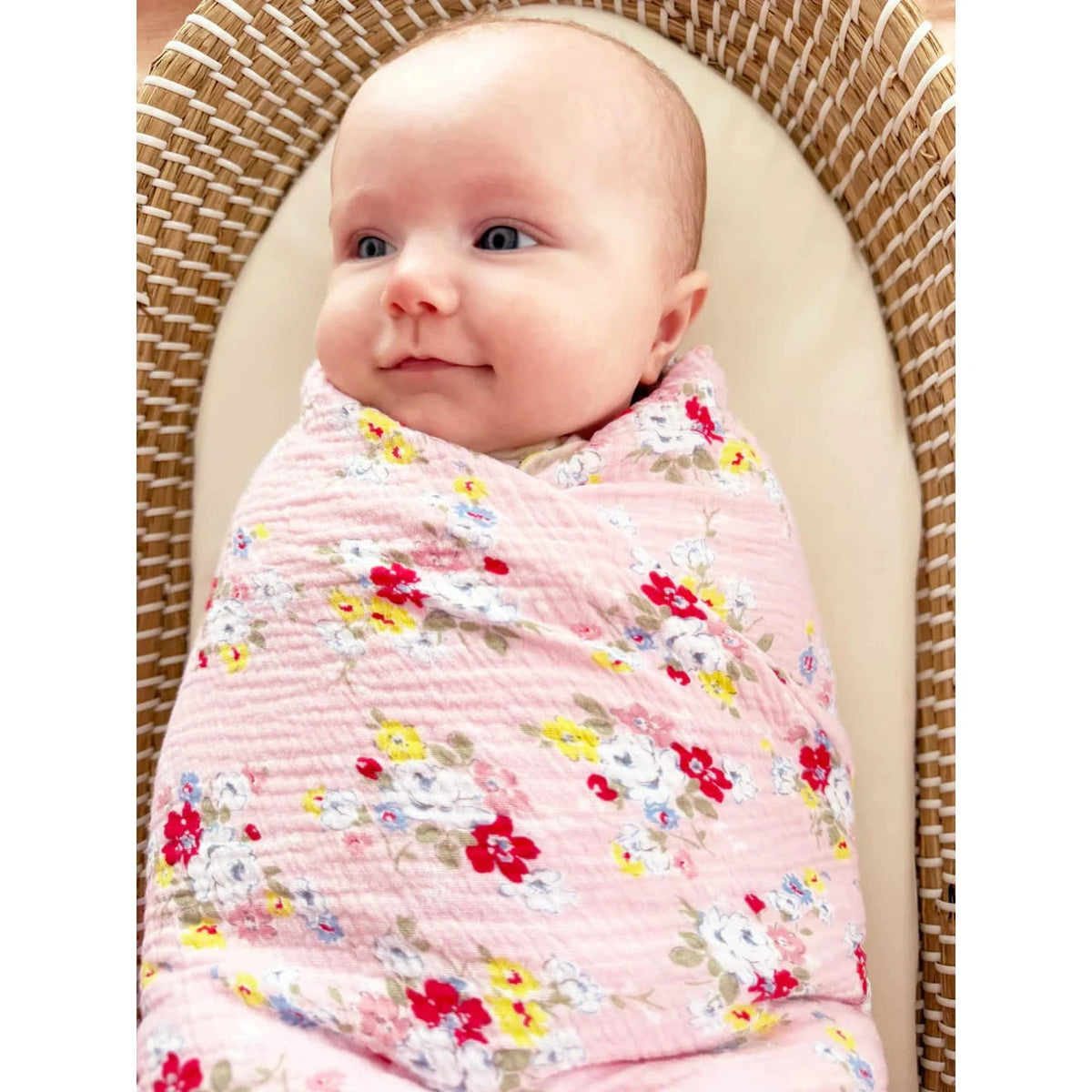 Alimrose Muslin Swaddle Vintage Rose Alimrose