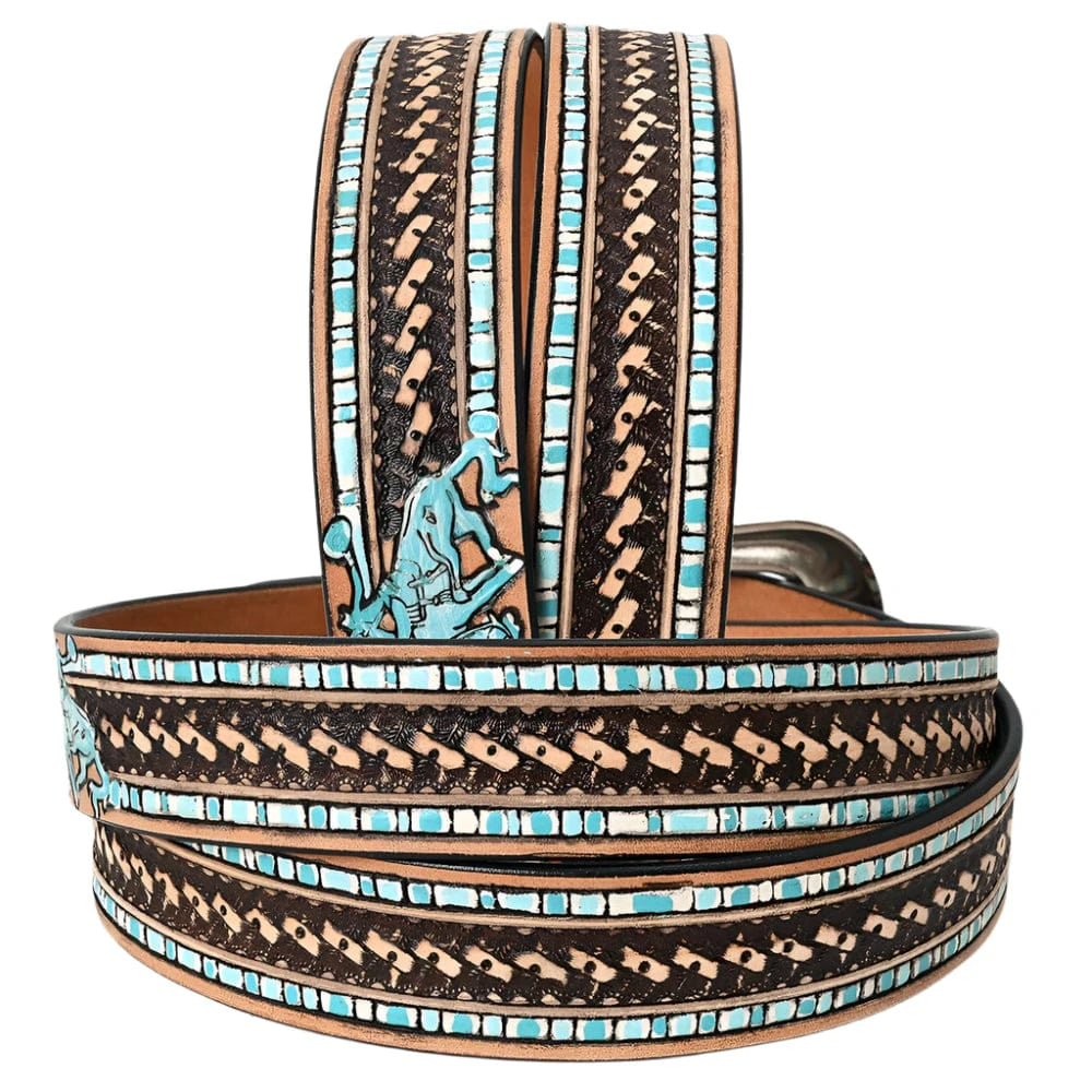 American Darling Tooled Bronc Western Belt American Darling