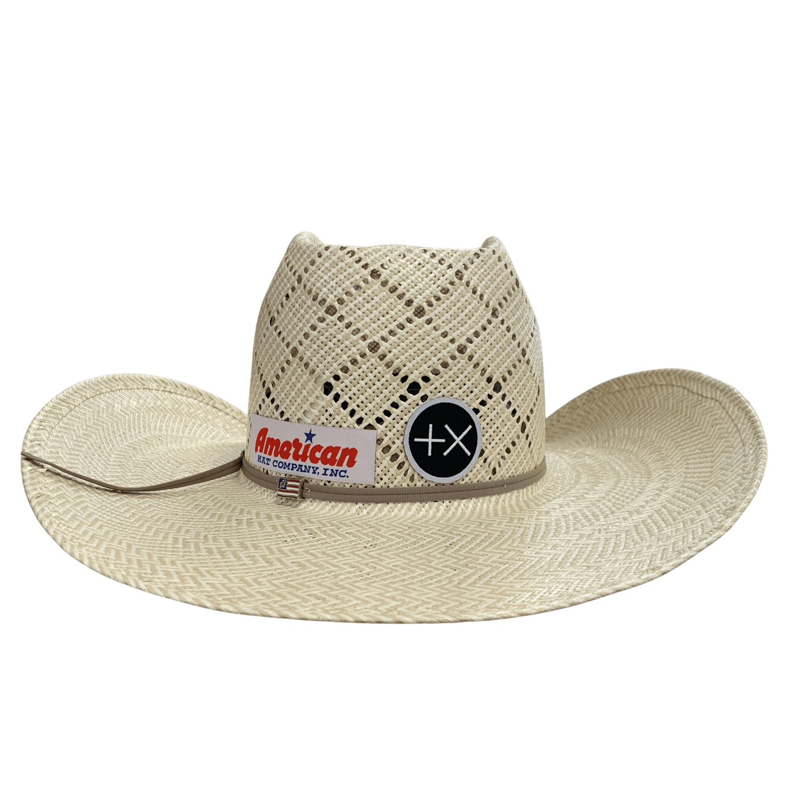 American Hat Co Square 4 1/4" Brim Straw Cowboy Hat American Hat Co