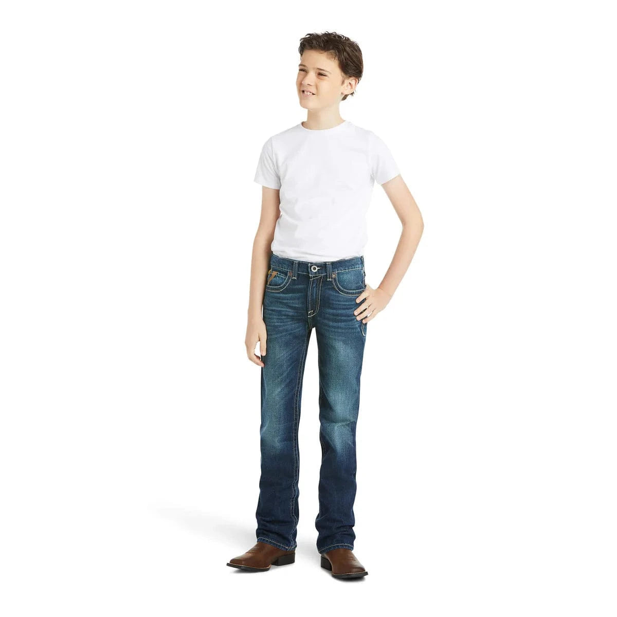 Ariat Boy's B5 Slim Boundary Stackable Straight Leg Jeans Ariat