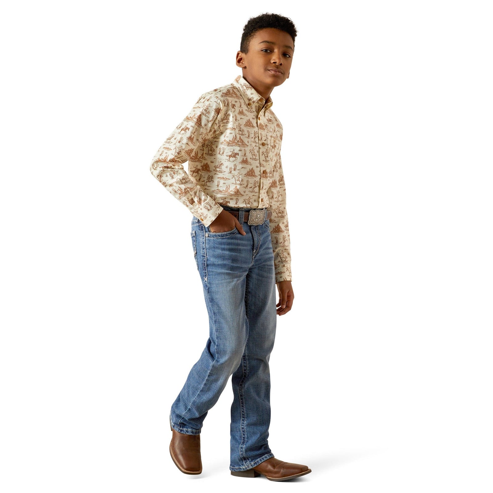 Ariat Boy's Saint L/S Western Shirt Ariat