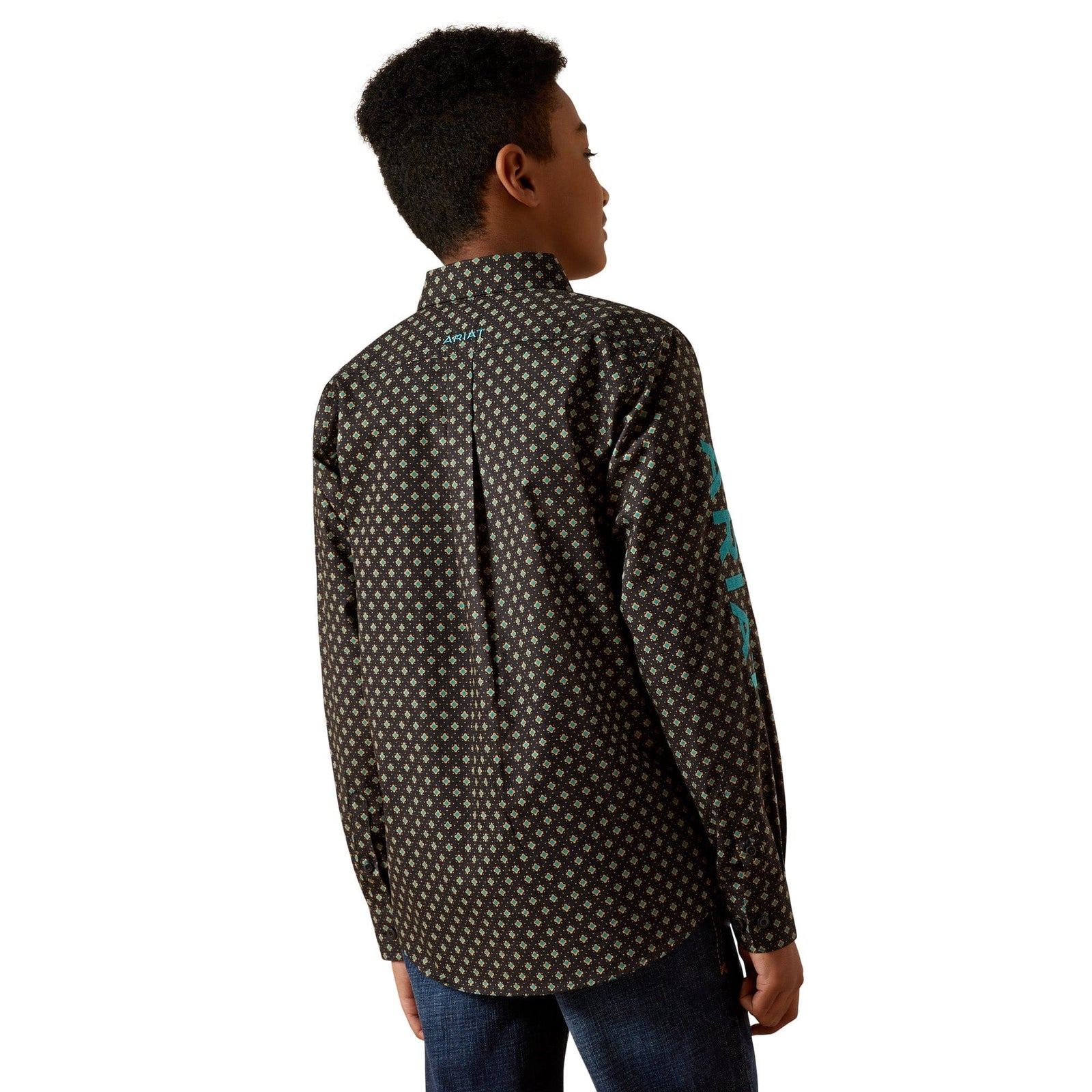 Ariat Boys' Team Philbert Classic Fit L/S Western Shirt Ariat