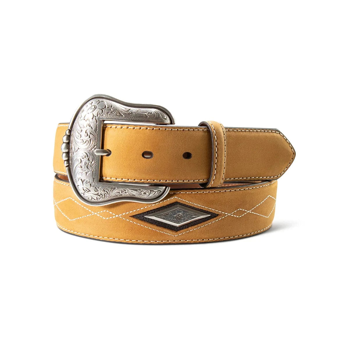 Ariat Men's Boot Stitch Diamond Conchos Western Belt Ariat