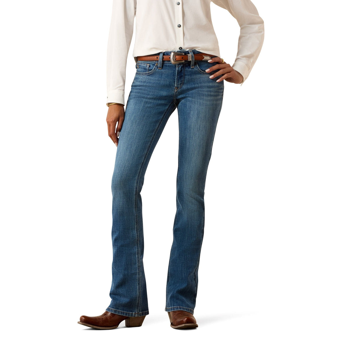 Ariat Women's Esti Mid Rise Boot Cut Jean Ariat