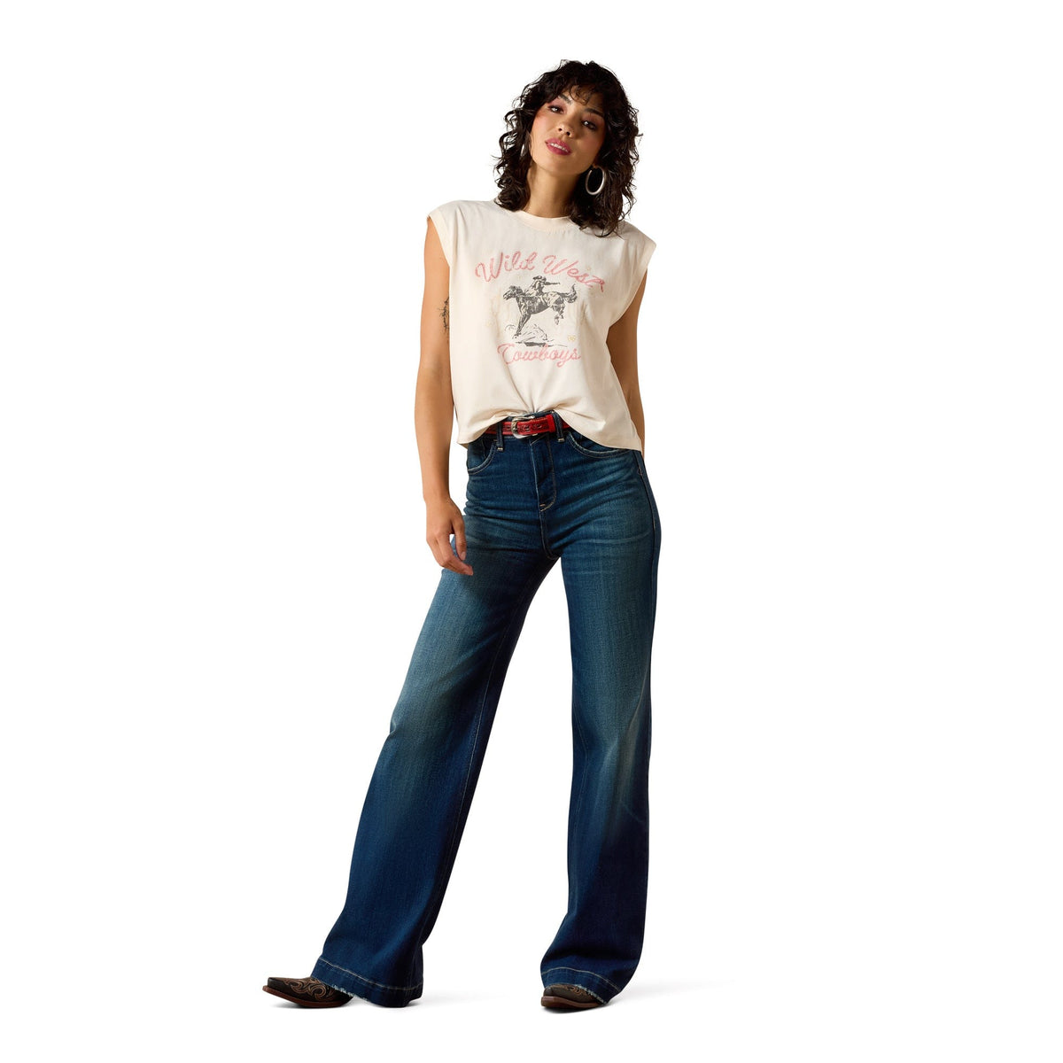 Ariat Women's Ultra High Rise Penelope Wide Leg Jeans Ariat