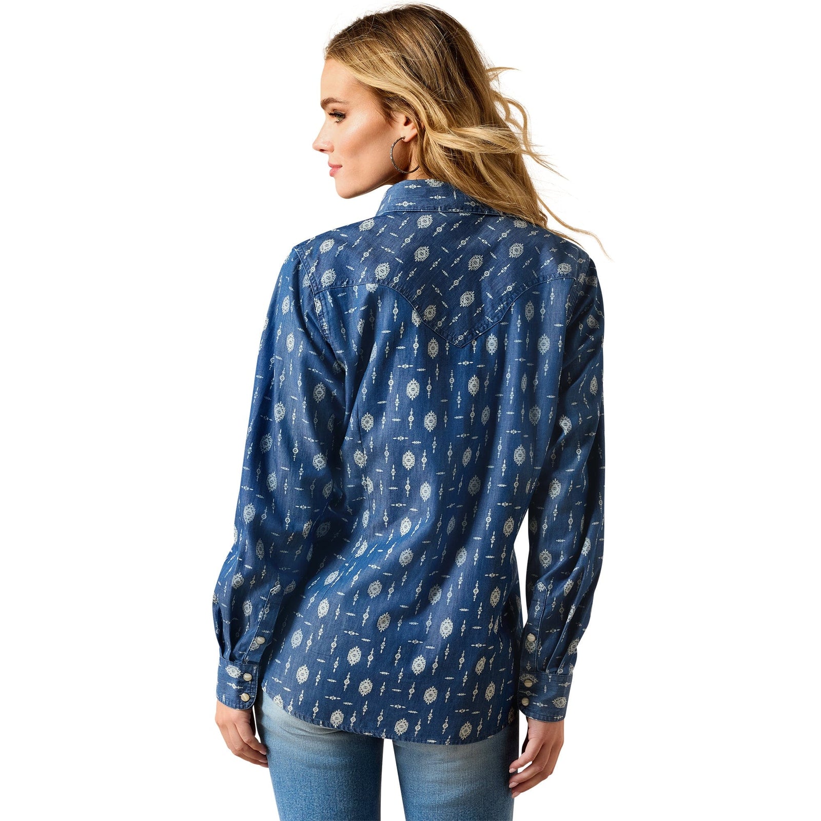 Ariat Women's Wild Blue Western Snap L/S Shirt Ariat