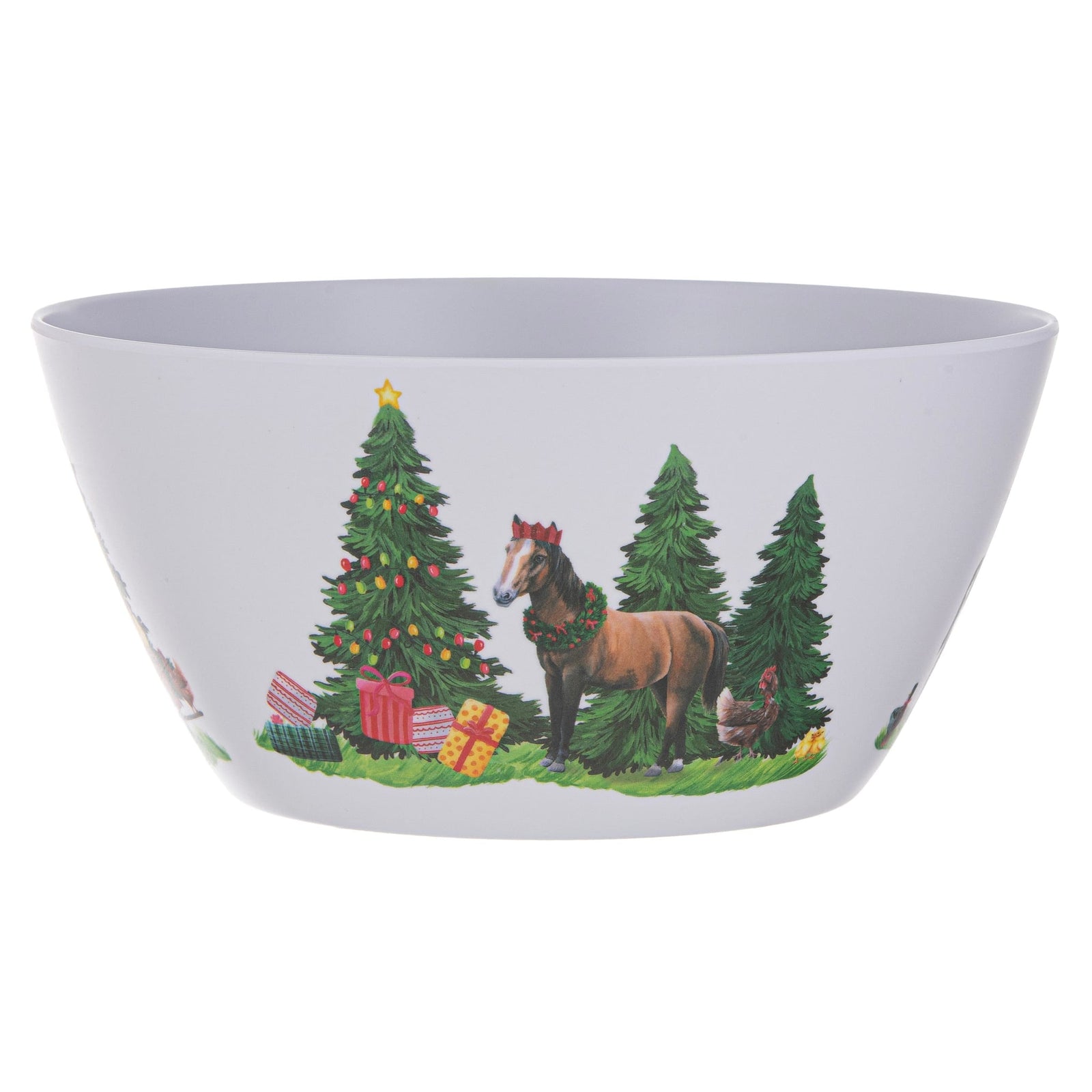 Ashdene Christmas at the Farm Melamine Salad/Chip Bowl Ashdene