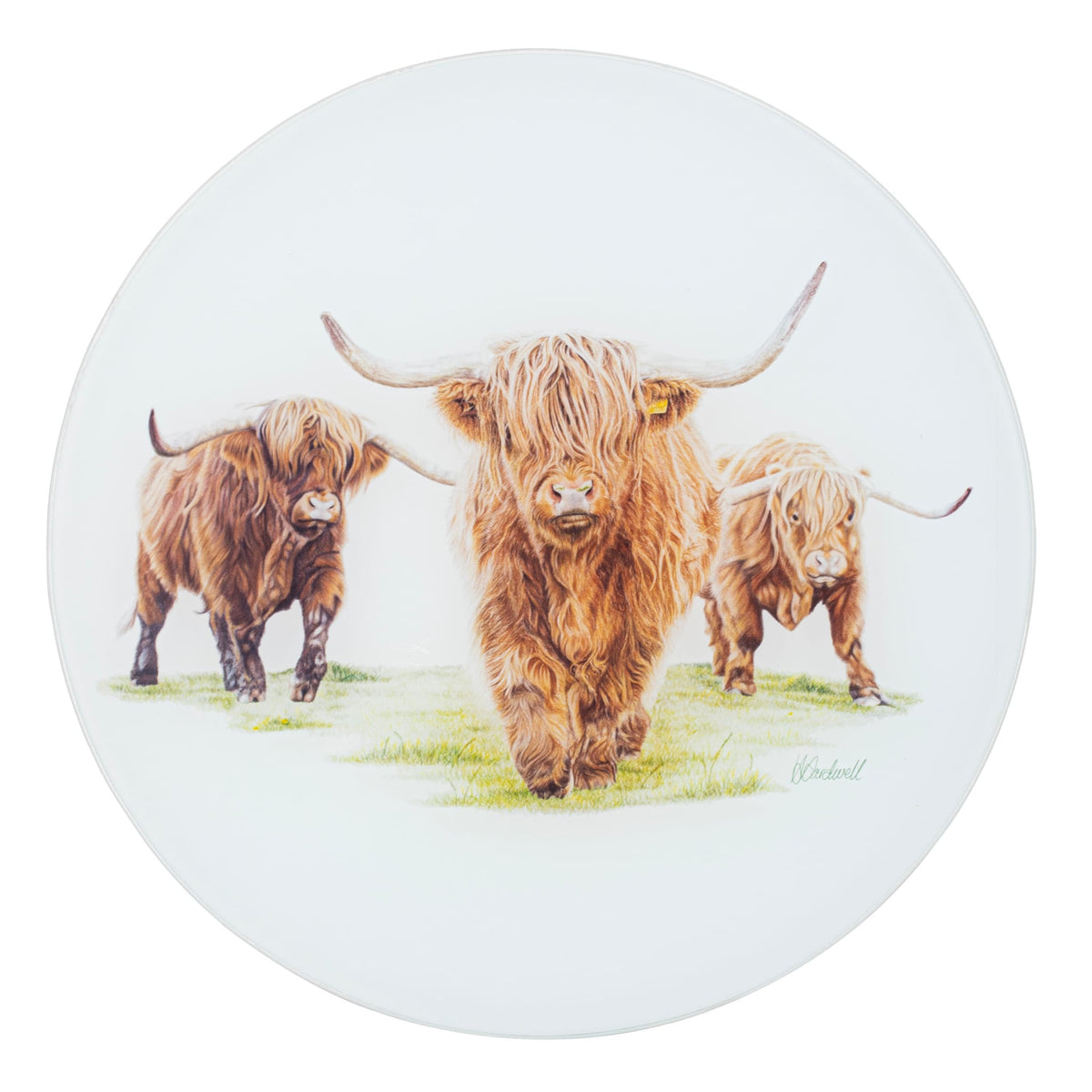 Ashdene Highland Herd Round Surface Protector Ashdene