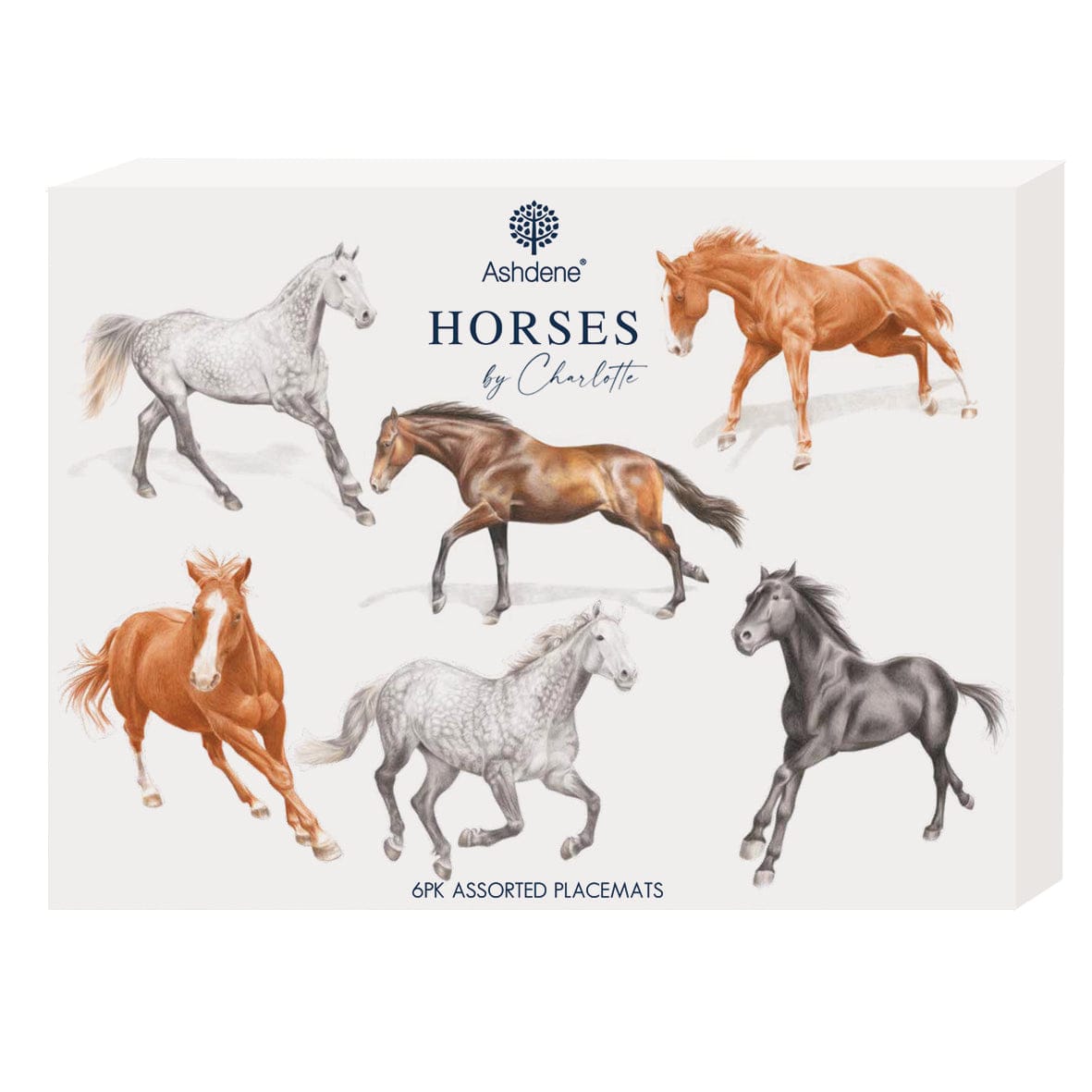 Ashdene Horses By Charlotte 6pk Placemat Ashdene