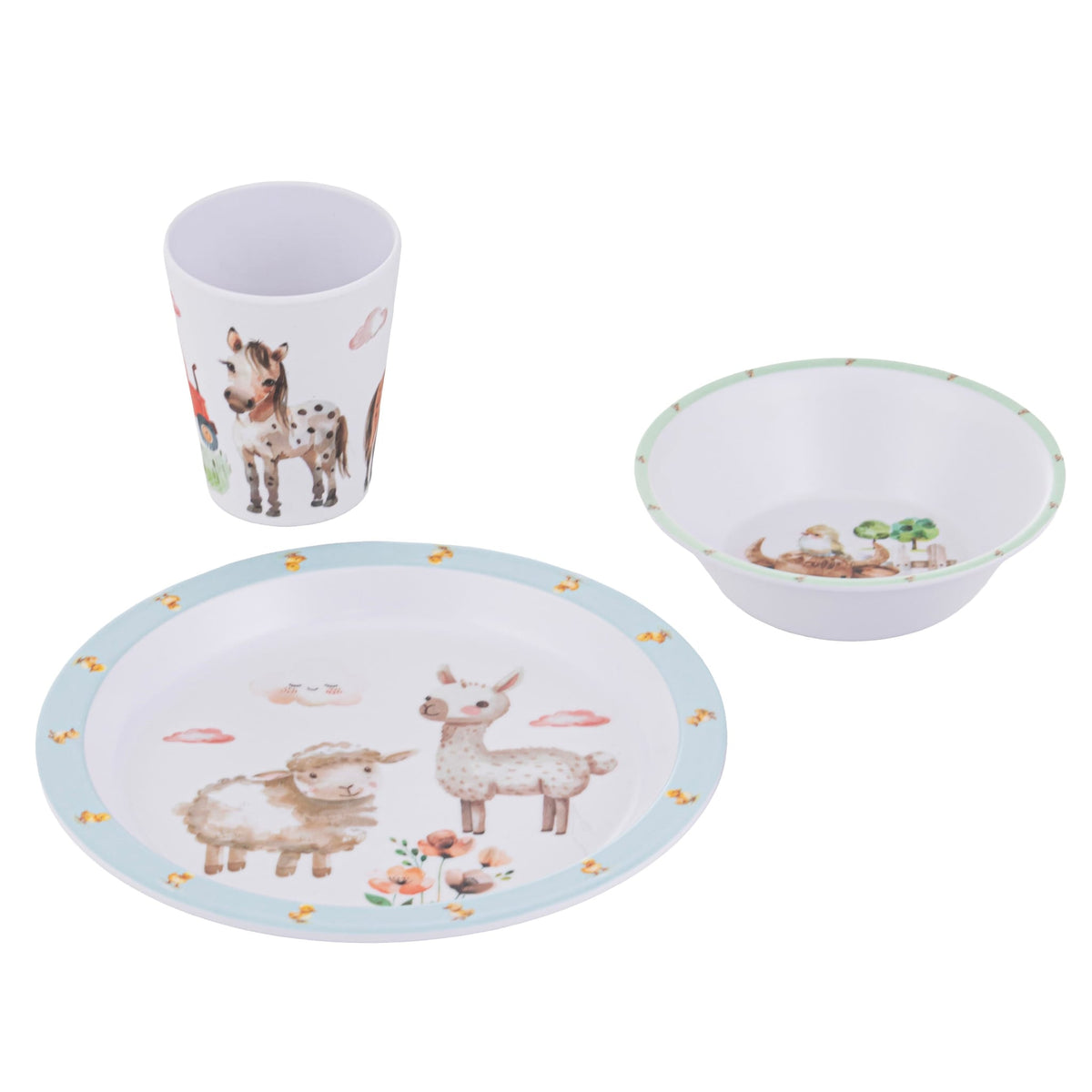 Ashdene Little Farm 3 Piece Kids Dinner Set Ashdene