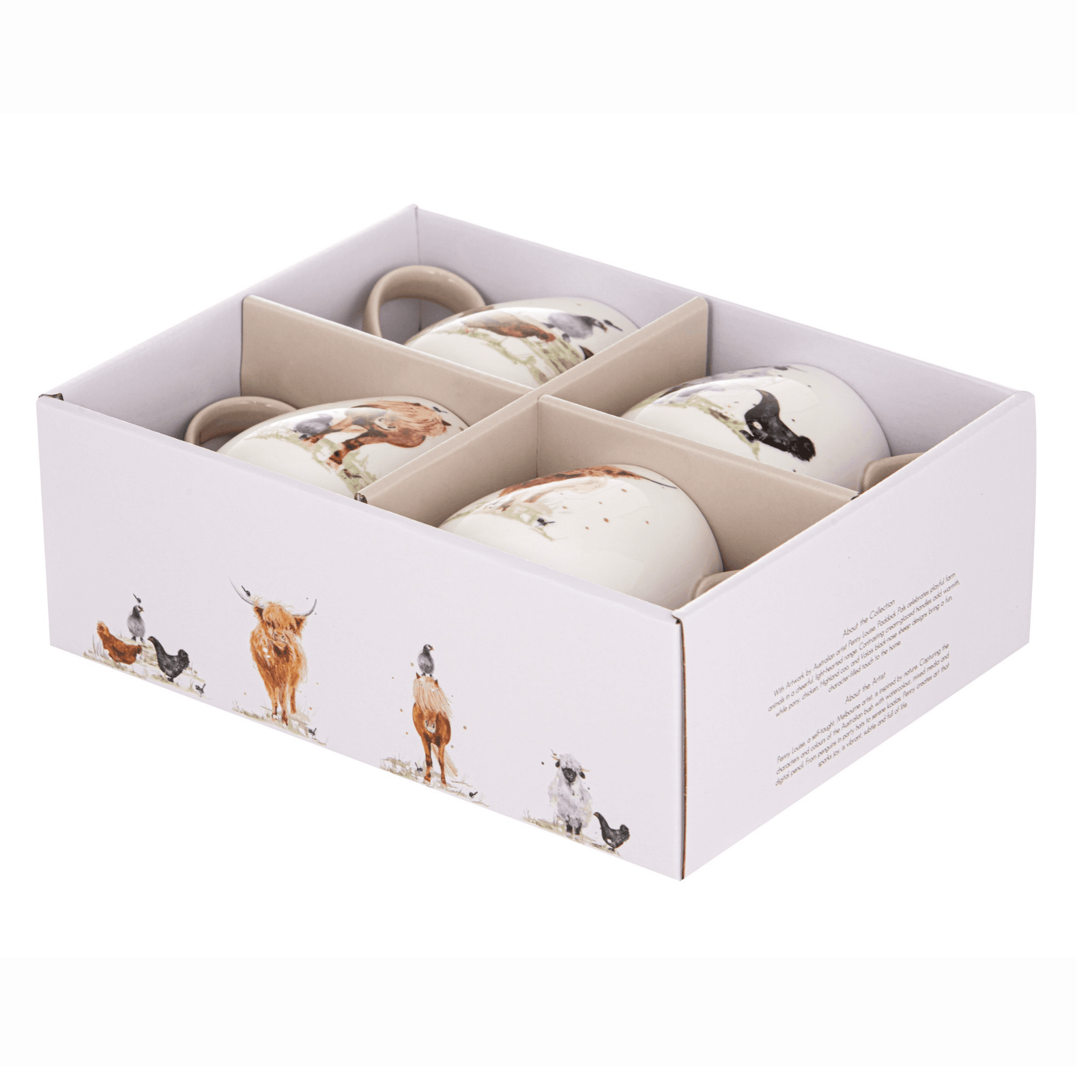 Ashdene Paddock Pals Assorted 4pk Mug Ashdene