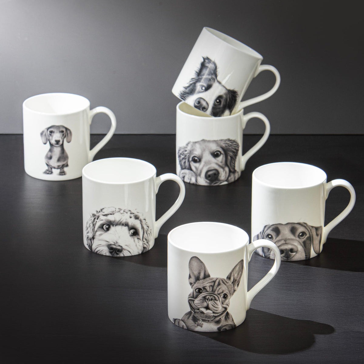 Ashdene Peeking Pups Dachshund Mug Ashdene