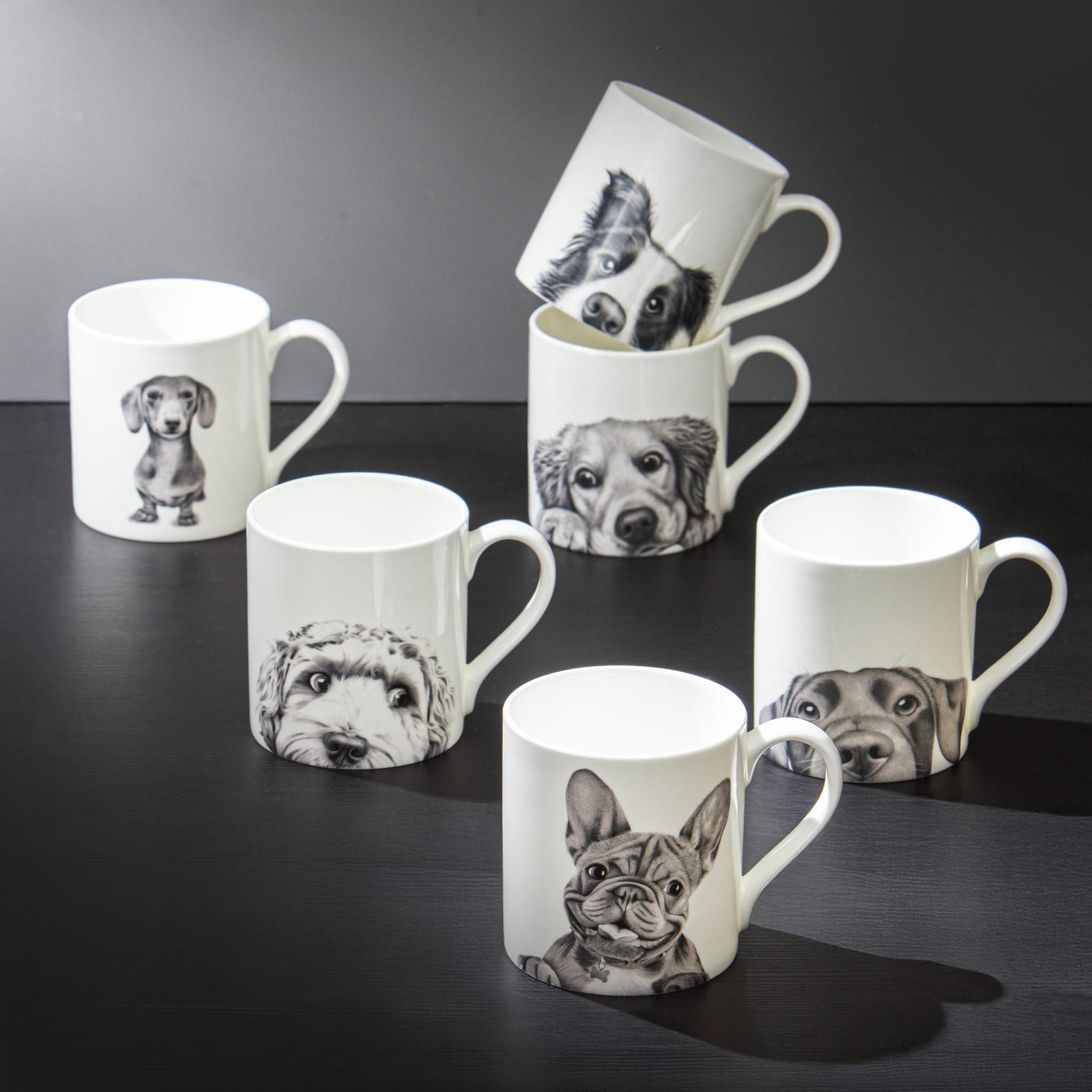Ashdene Peeking Pups Dachshund Mug Ashdene
