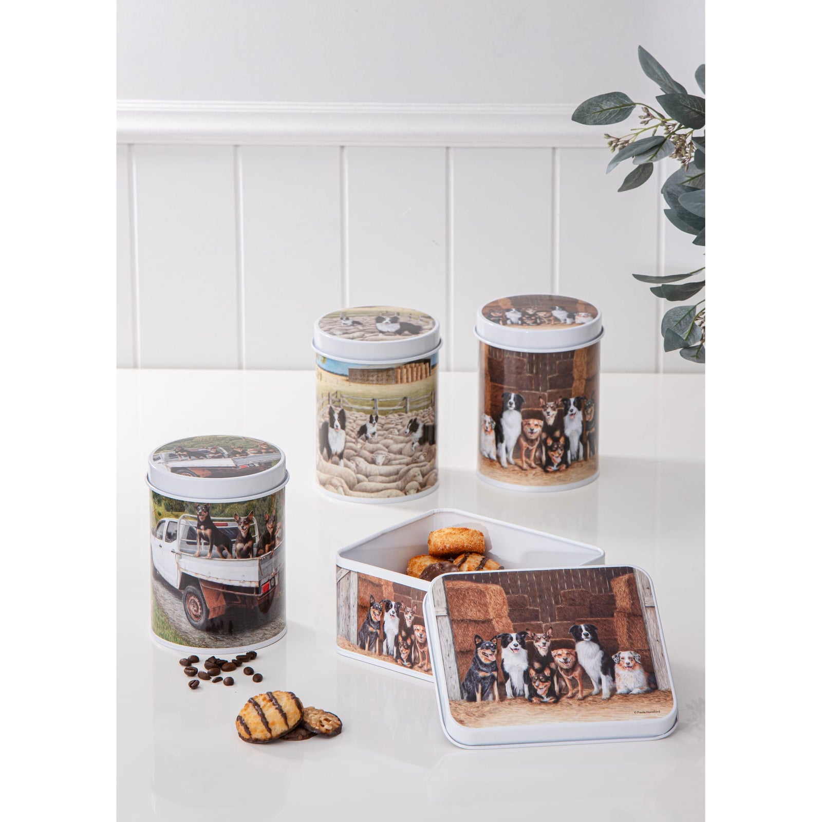 Ashdene Working Dogs Biscuit Tin Ashdene