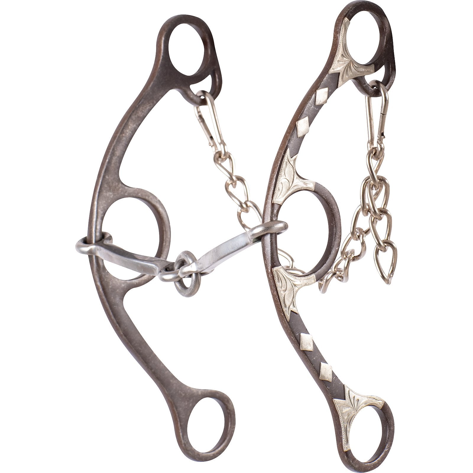 Classic Equine Sherri Cervi Long Shank Gag Barrel Bit with Square Bar Lifesaver