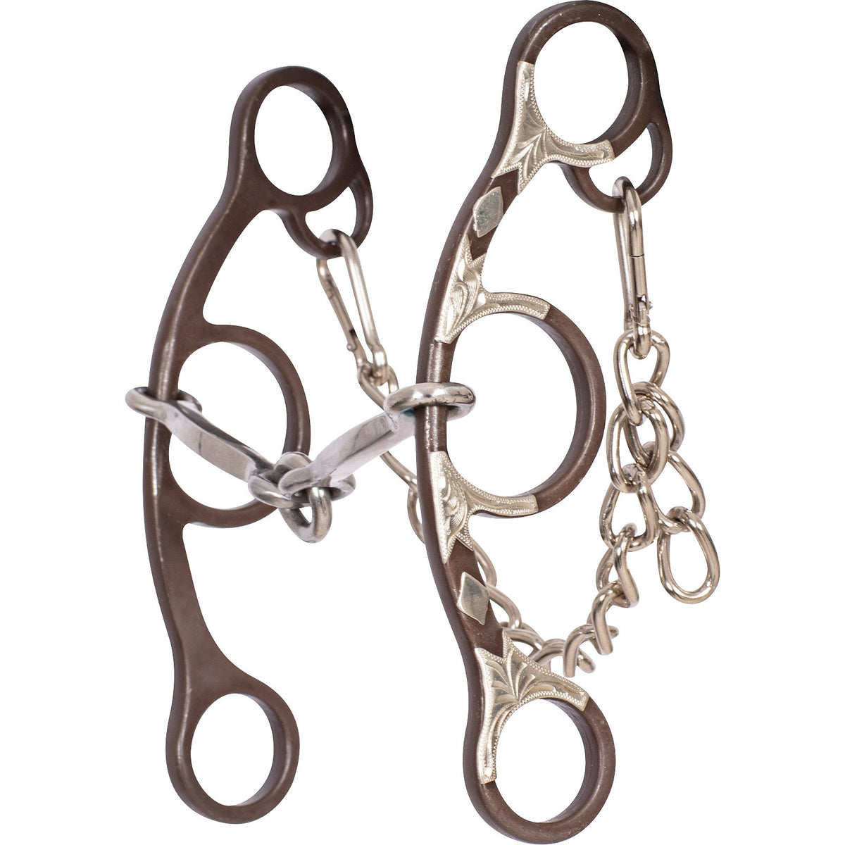 Classic Equine Sherri Cervi Short Shank Gag Barrel Bit with Square Bar Lifesaver