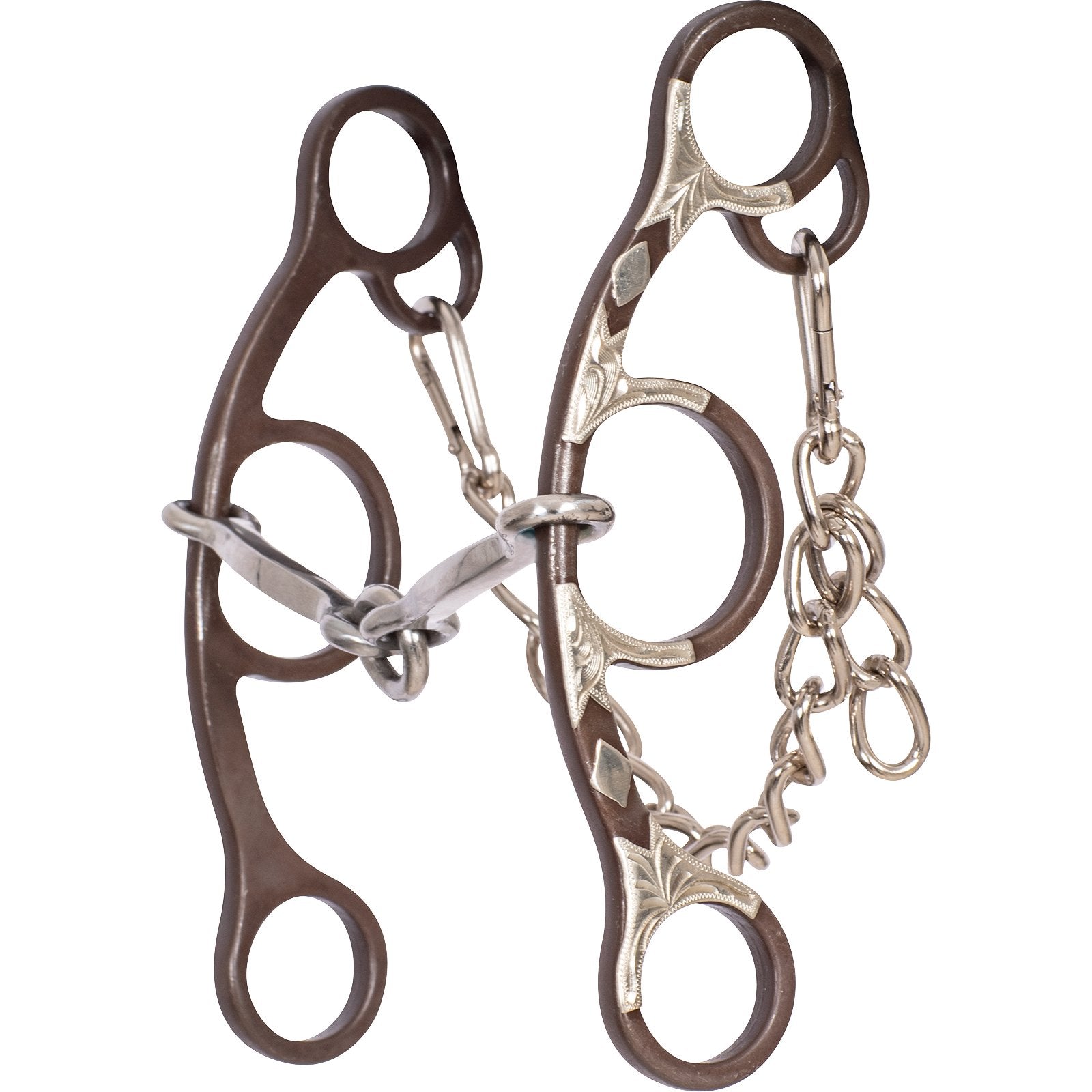 Classic Equine Sherri Cervi Short Shank Gag Barrel Bit with Square Bar Lifesaver