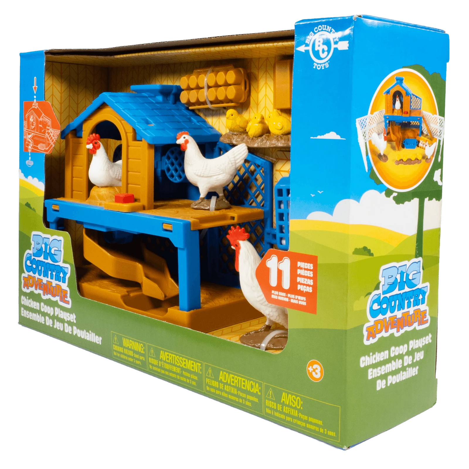 Big Country Chicken Coop Play Set - 11 Pieces Big Country Toys