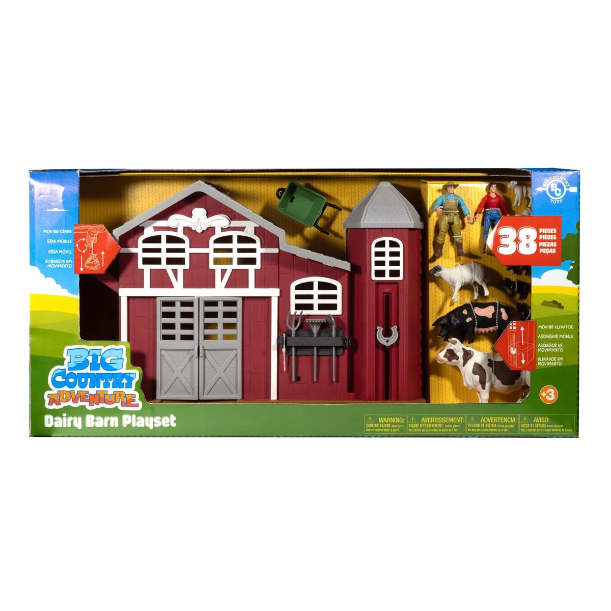 Big Country Dairy Barn Play Set - 38 Pieces Big Country Toys