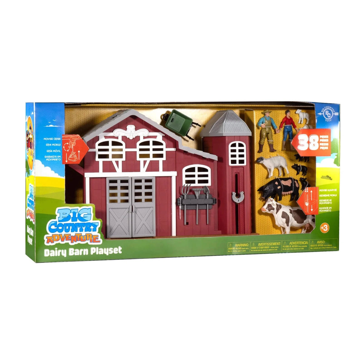 Big Country Dairy Barn Play Set - 38 Pieces Big Country Toys