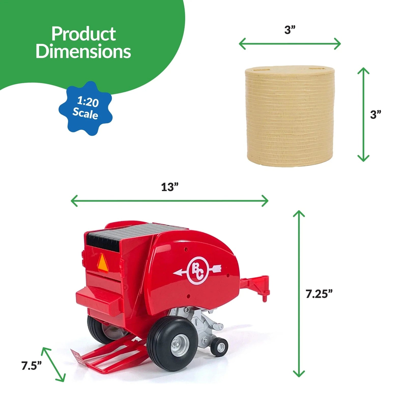 Big Country Toys Hay Baler - Red Big Country Toys