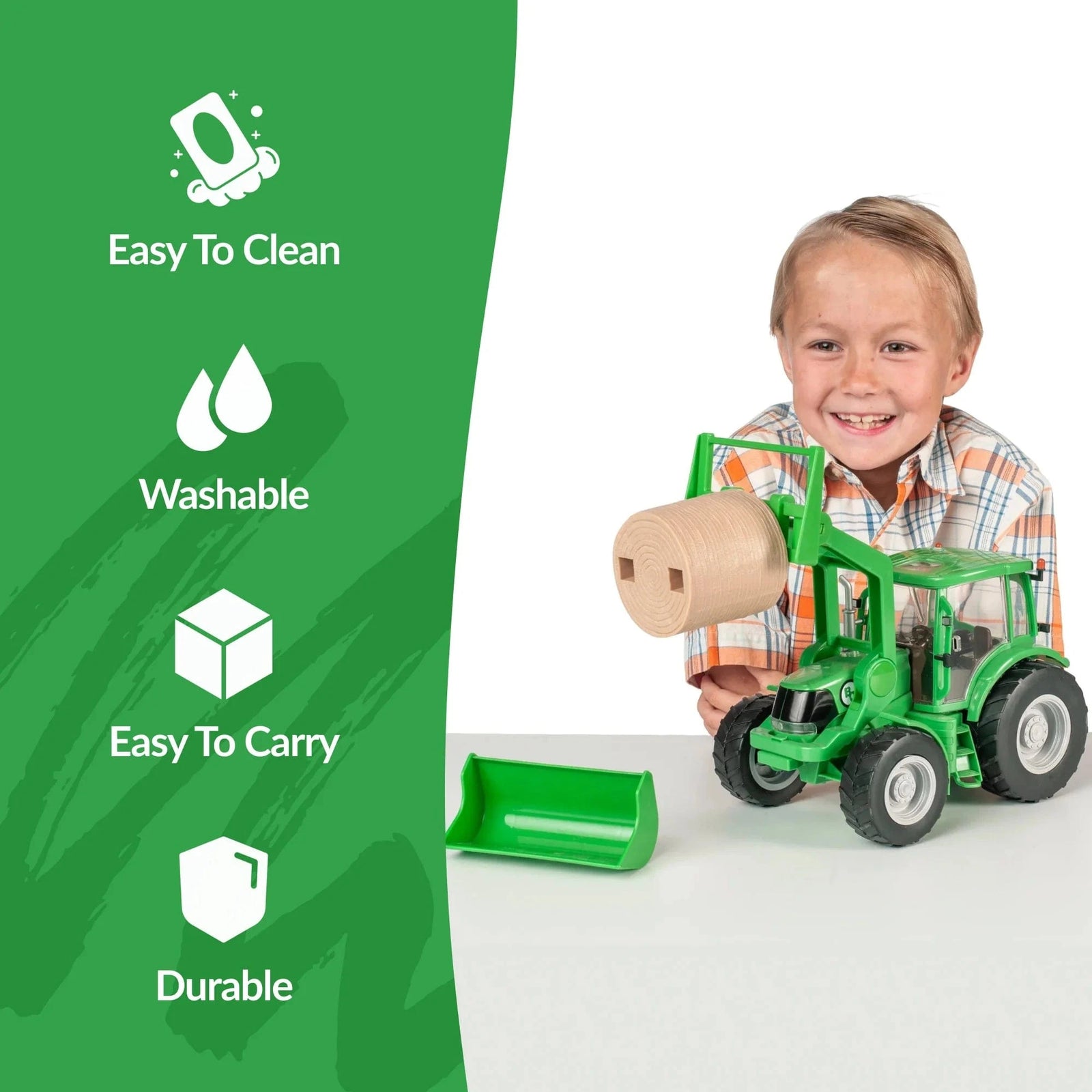 Big Country Toys Tractor and Implements - Green Big Country Toys