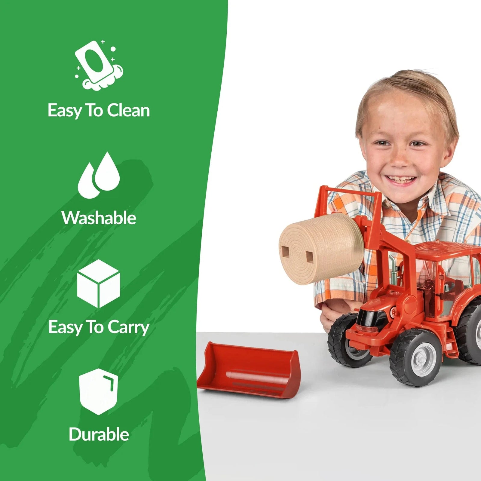 Big Country Toys Tractor and Implements - Red Big Country Toys