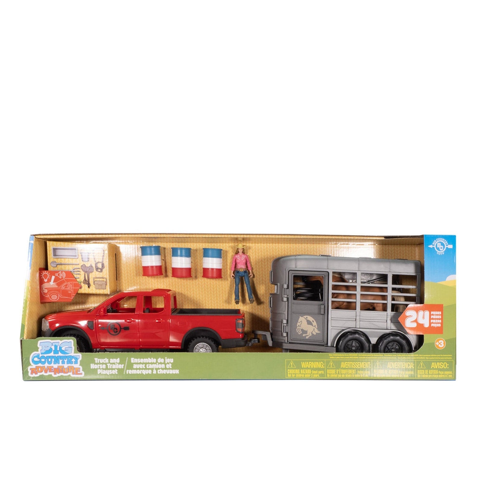 Big Country Toys Truck & Horse Trailer Play Set - 24 Pieces Big Country Toys