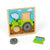Bigjigs Toys Chunky Lift Out Puzzle - Tractor. Wooden puzzle with a green tractor design on a white background