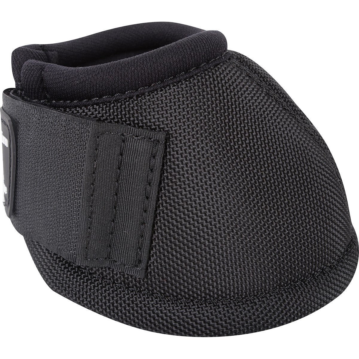 Black protective boot on a white background
