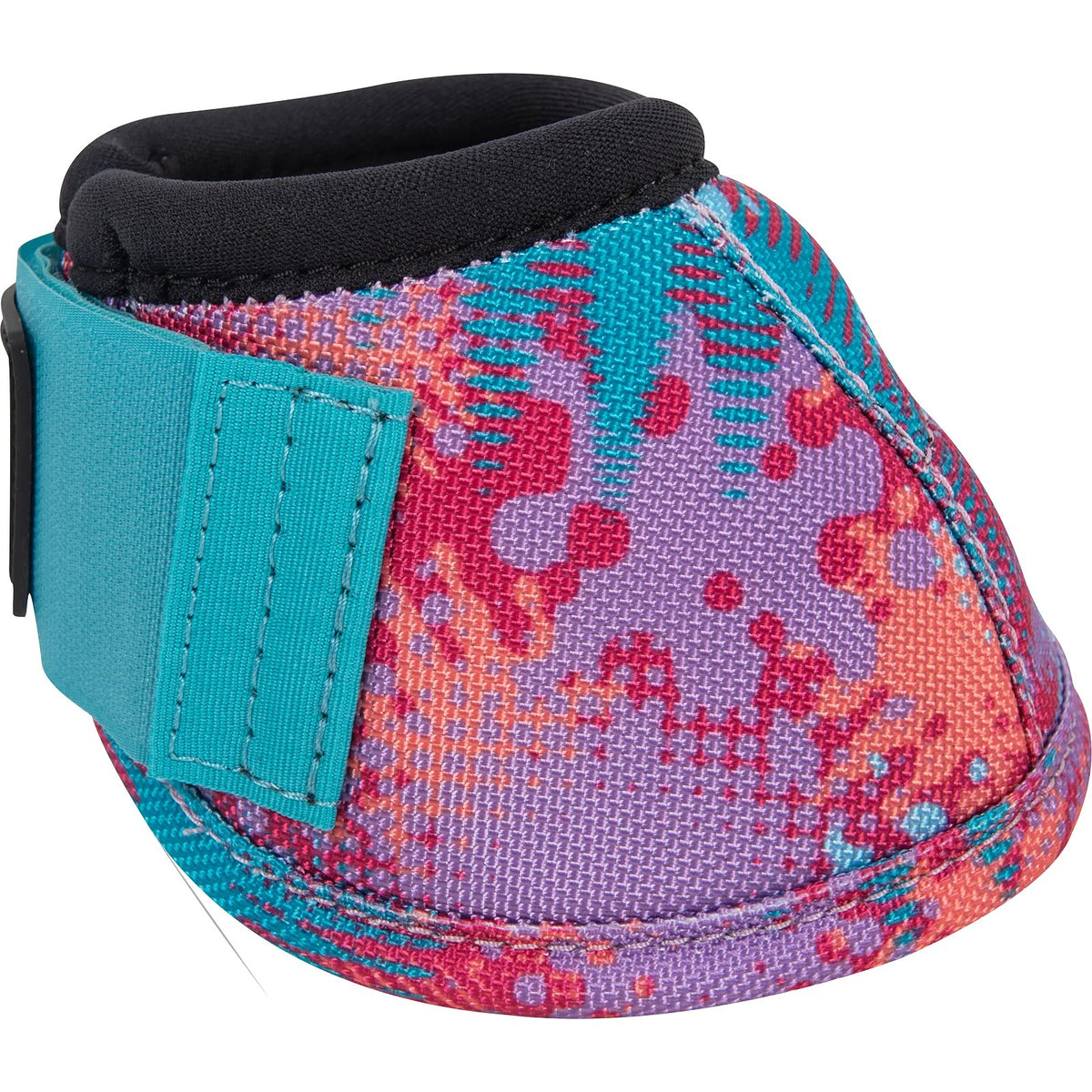 Colorful wrist guard with a black interior on a white background