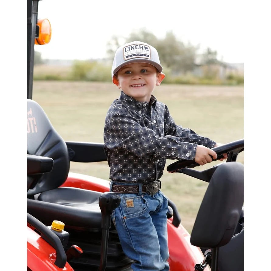 Cinch Boy's Toddler Geo Print Western Shirt Cinch