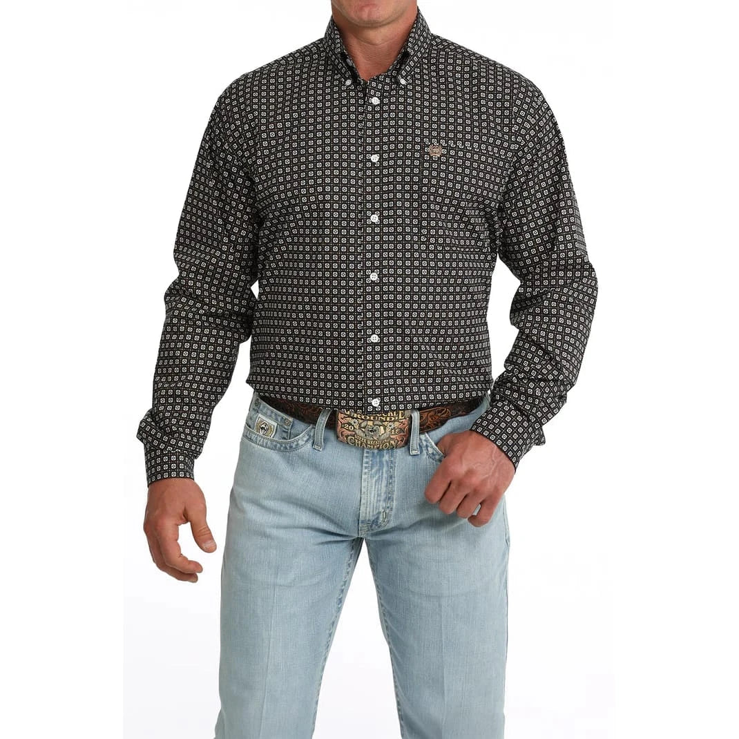 Cinch Men's Geo Print Long Sleeve Western Shirt Cinch