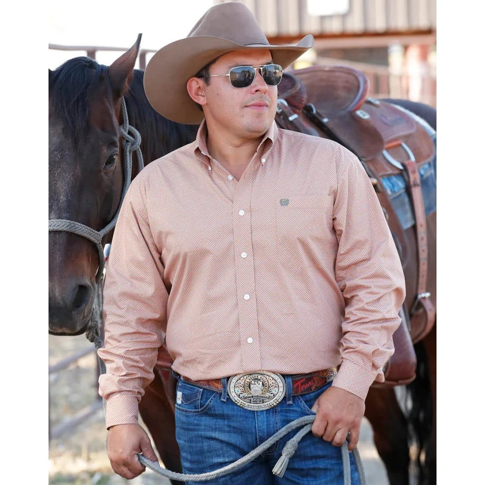 Cinch Men's Stretch Classic Fit Button-Down Western Shirt Cinch
