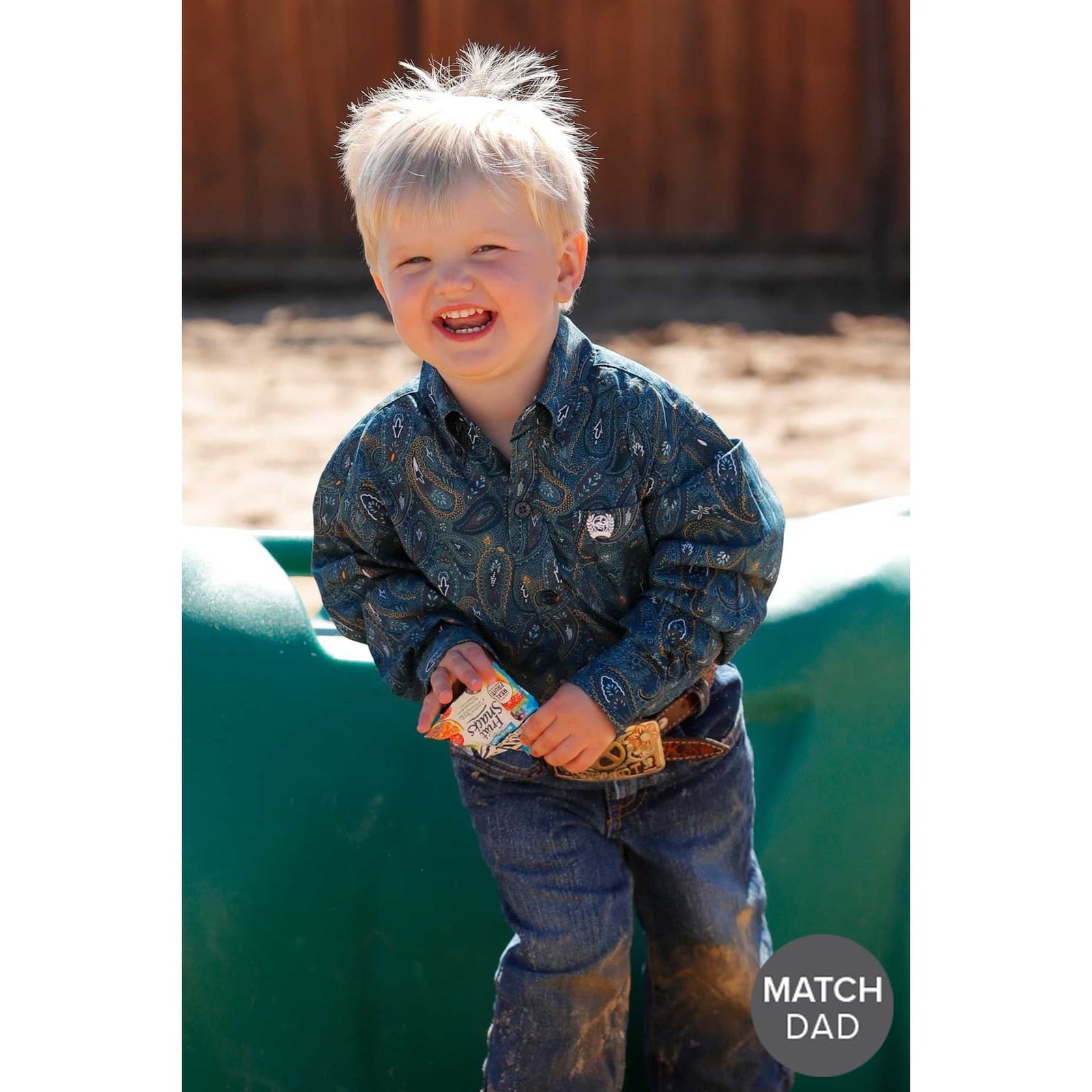 Cinch Paisley Print Toddler L/S Western Shirt Cinch