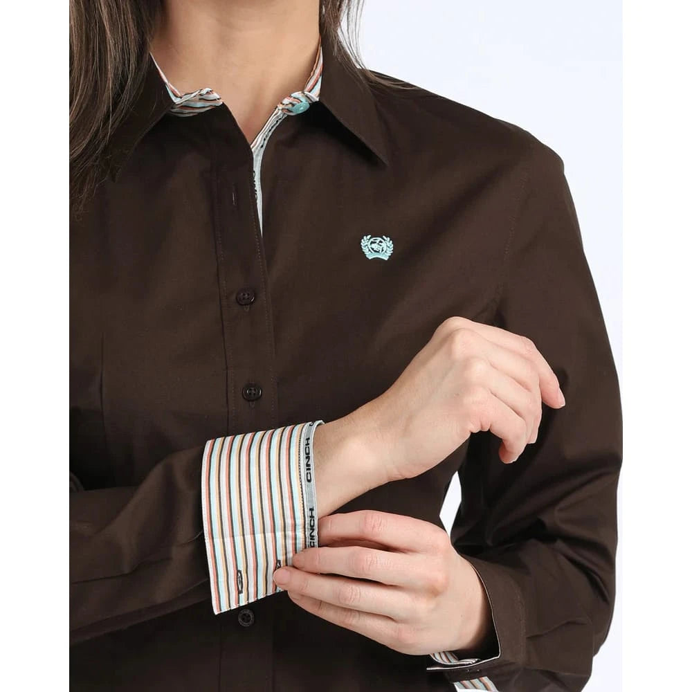 Cinch Women's Stretch Arena Fit Button-Down Western Shirt Cinch