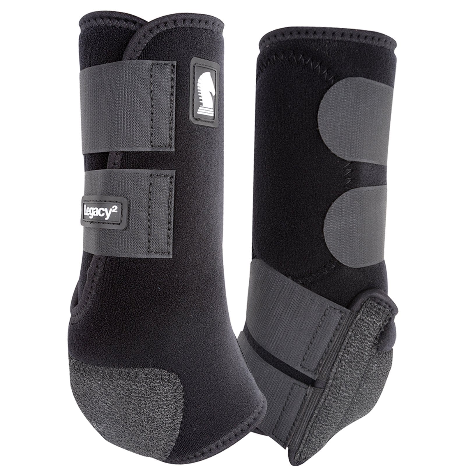 Classic Equine Legacy2 Black Front Support Boots Classic Equine