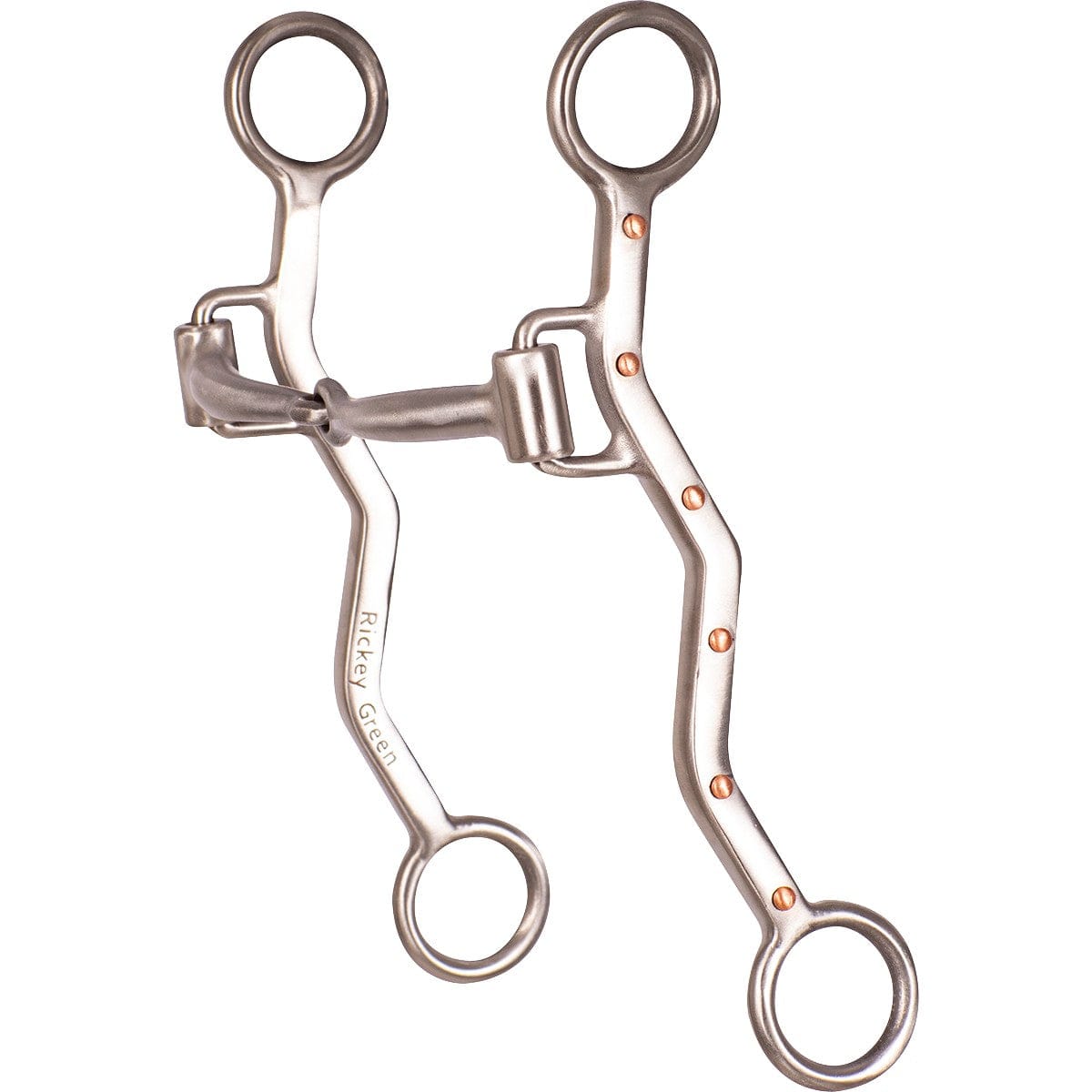 Classic Equine Rickey Green Shank Roping Bit with Smooth Bar Classic Equine