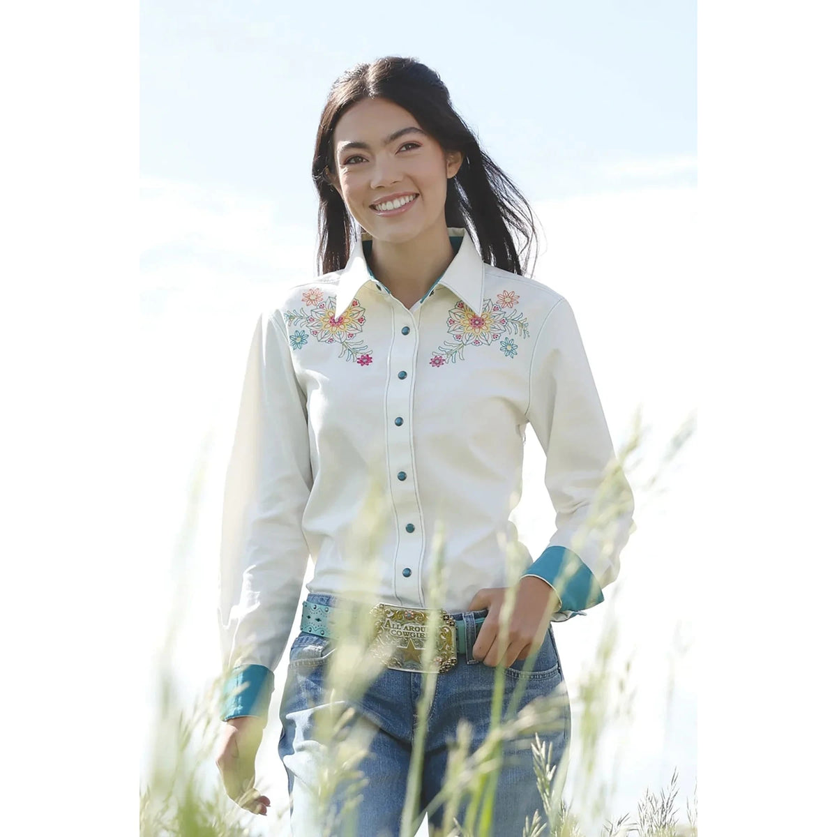 Cruel Denim Women's Embroidered Western Shirt Cruel Denim