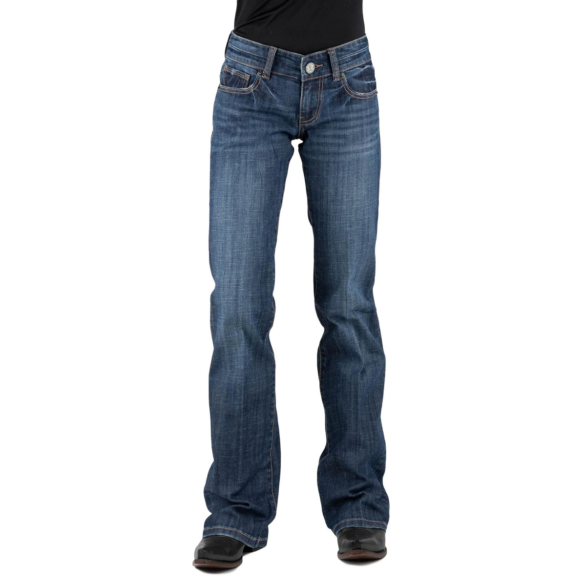 Blue jeans on a white background