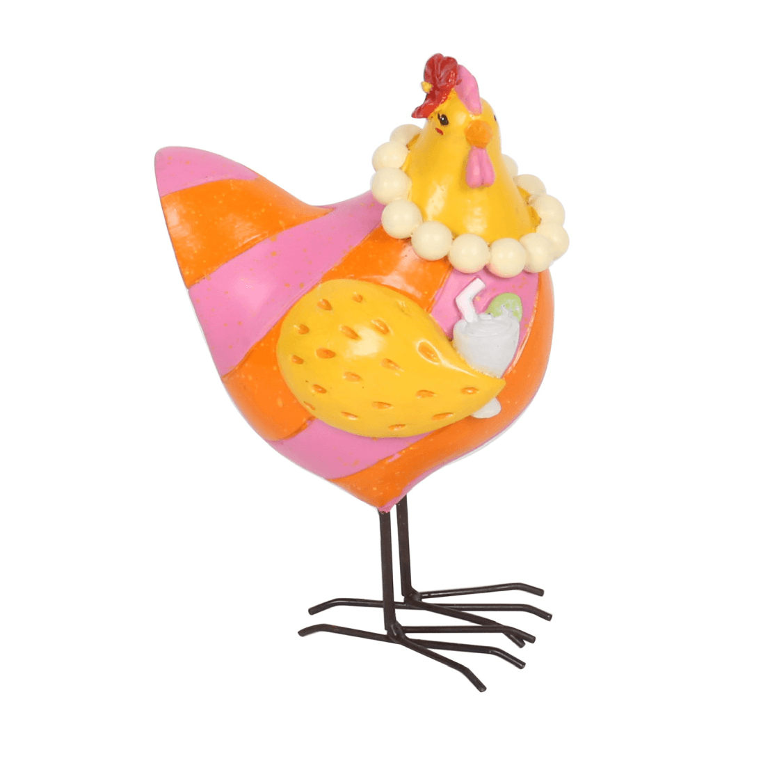 DWBH 'Pearl' Resin Chicken DWBH Homewares