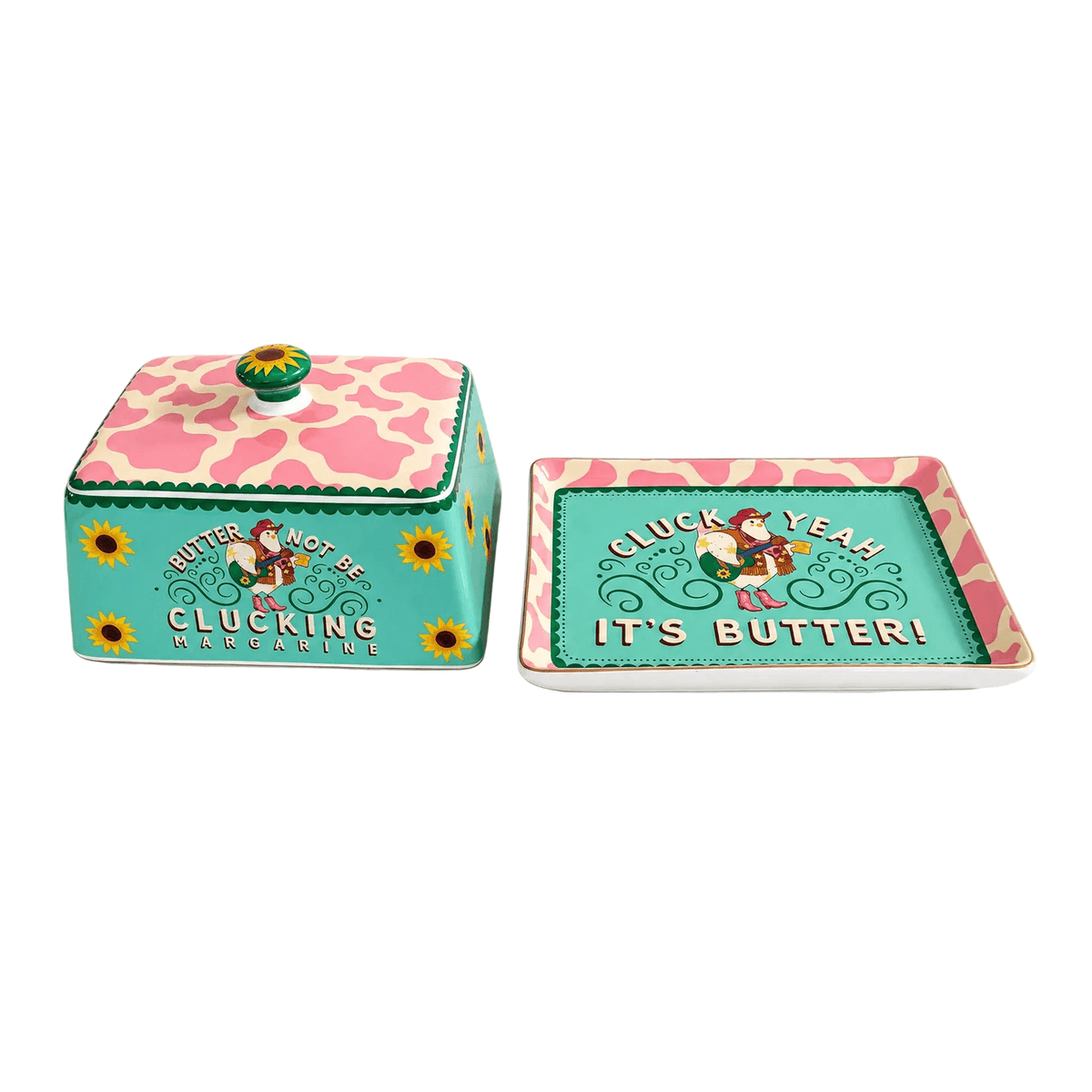 DWBH The Great Spread Butter Dish 'Clucking' in Gift Box DWBH Homewares